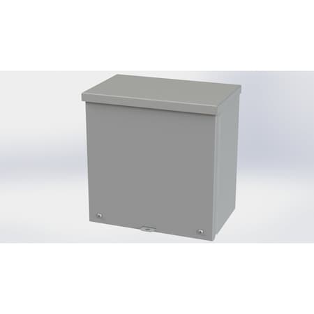 Saginaw Control & Engineering Screws Electrical Enclosures, 10 in H, 6 in D, 10 in W, NEMA 3R, Galvanized Steel SCE-10R106